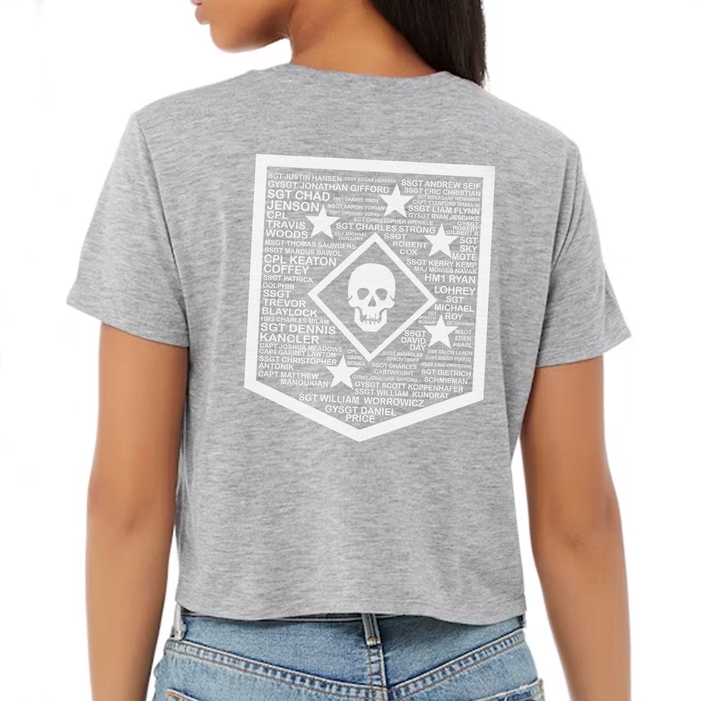 Raider memorial Ladies Crop Top